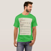 T-shirt Cadeau DD Dad Stat Block (Devant entier)