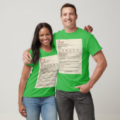 T-shirt Cadeau DD Dad Stat Block (Unisexe)