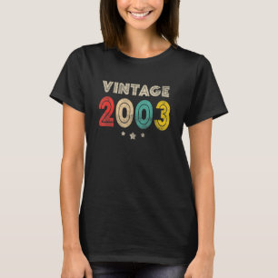 T-shirt Cadeau De 20 Ans Vintage 2003 Fait En 2003 20th Bi