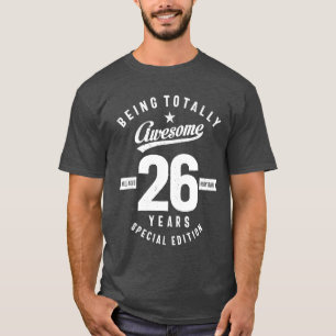 T-shirt Cadeau de 26 ans   Cadeau du 26e anniversaire