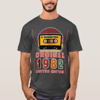 T-shirt Cadeau de 40e anniversaire 1982 Hits Musique rétro