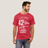 T-shirt Cadeau de 42 ans | 42e anniversaire Idées cadeaux (Devant entier)
