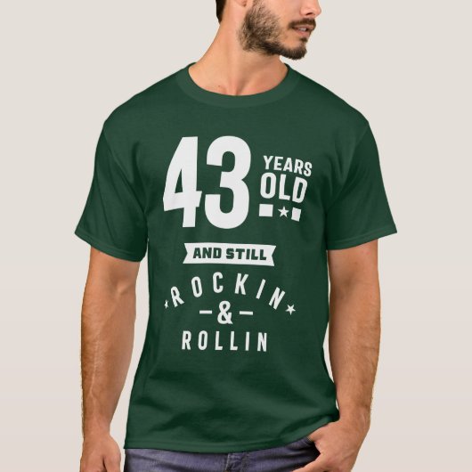 T-shirt Cadeau de 43 ans | 43e anniversaire idées cadeaux (Devant)