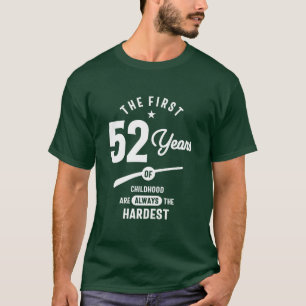 T-shirt Cadeau de 52 ans 52e anniversaire idées cadeaux