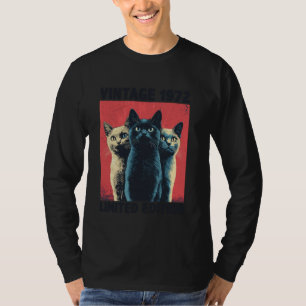 T-shirt Cadeau de 53 ans Vintage 1972 Amoureux des chats 5