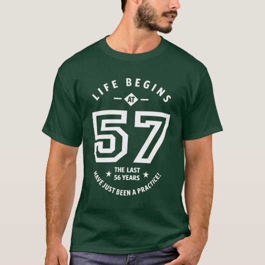 T-shirt Cadeau de 57 ans | 57e anniversaire Idées cadeaux (Devant)