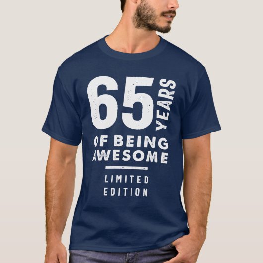 T-shirt Cadeau de 65 ans | 65e anniversaire Idées cadeaux (Devant)