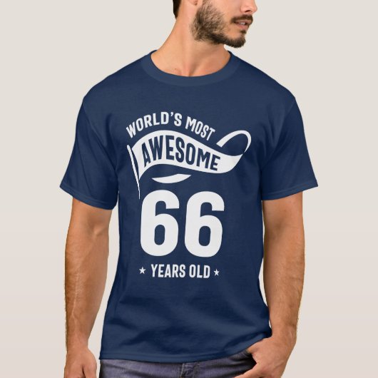 T-shirt Cadeau de 66 ans | 66e anniversaire Idées cadeaux (Devant)