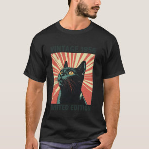 T-shirt Cadeau de 69 ans Vintage 1956 Amoureux des chats 6
