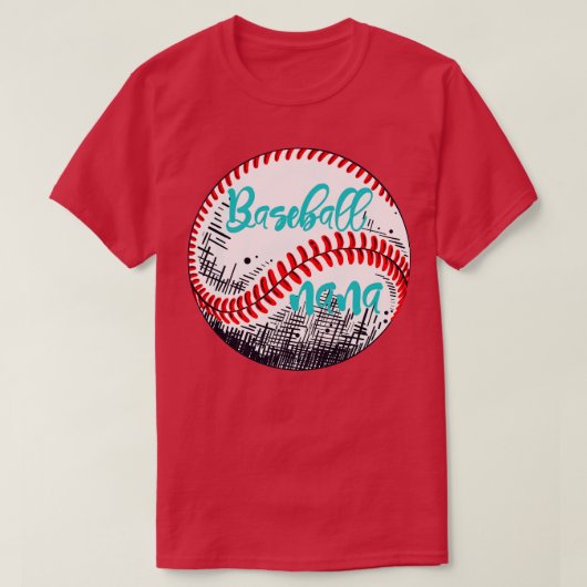 T-shirt Cadeau de baseball Nana (Design devant)