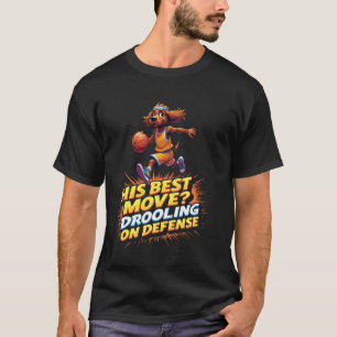 T-shirt Cadeau de basketball drôle pour amateur de chien C