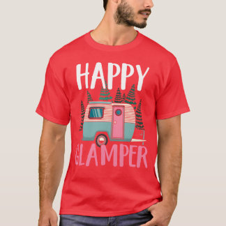 T-shirt Cadeau de camping en camping-car pour femmes heure