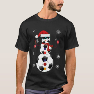 T-shirt Cadeau de casquette de Père Noël de bonhomme de