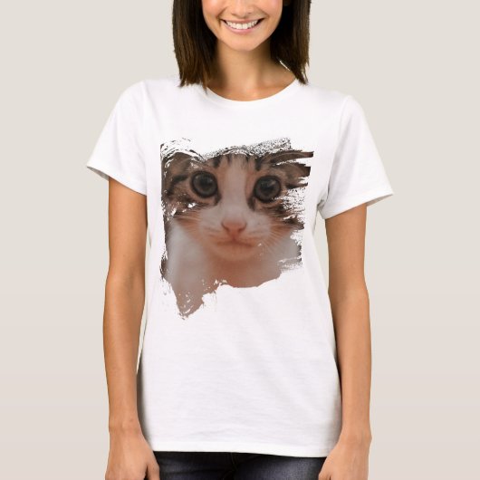 T-shirt Cadeau de chat adorable (Devant)