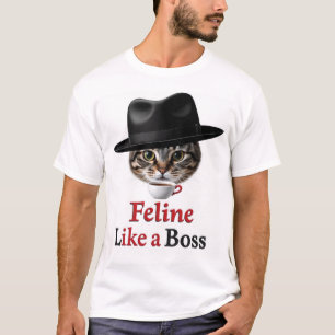 T-shirt Cadeau de chat comme un patron félin