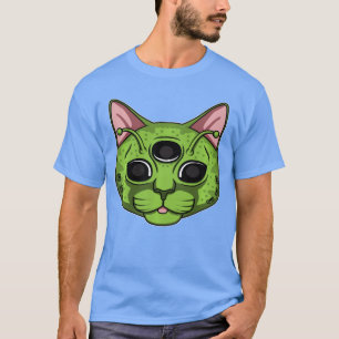 T-shirt Cadeau de chat effrayant pour un fan de film d'hor