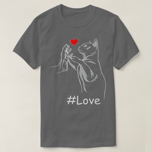 T-shirt Cadeau de chat mignon pour les amateurs de chatte  (Design devant)