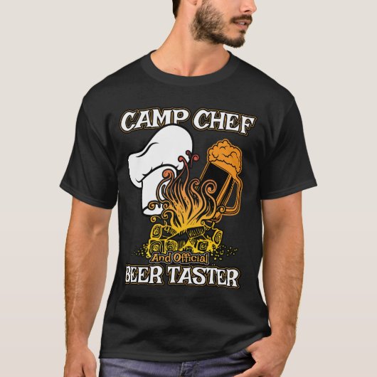 T-shirt Cadeau de chef de camp pour des cuisiniers de (Devant)