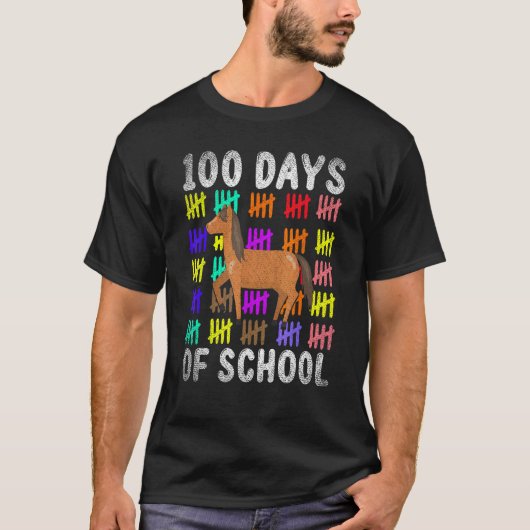 T-shirt Cadeau de cheval d'étudiant d'animal mignon pour e (Devant)
