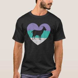 T-shirt Cadeau de chèvre pour femmes filles Rétro Mignon