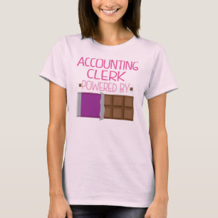 T-shirt Cadeau de chocolat d'aide-comptable pour la femme