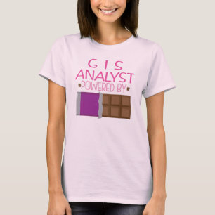 T-shirt Cadeau de chocolat d'analyste de GIS pour elle