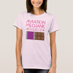 T-shirt Cadeau de chocolat de mécanicien d'aviation pour