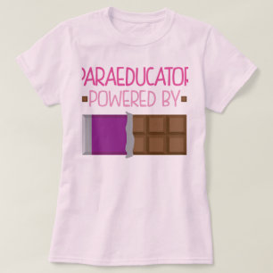 T-shirt Cadeau de chocolat de Paraeducator pour elle