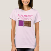 T-shirt Cadeau de chocolat de pulmonologue pour elle (Devant)