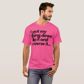 T-shirt cadeau de choses en bas (Devant entier)