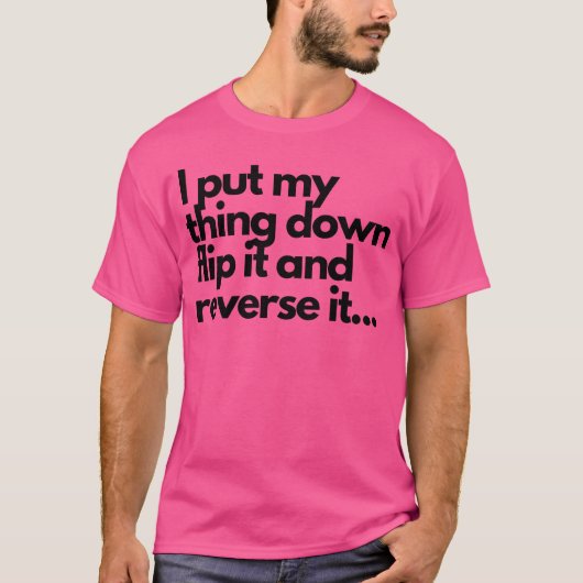 T-shirt cadeau de choses en bas (Devant)