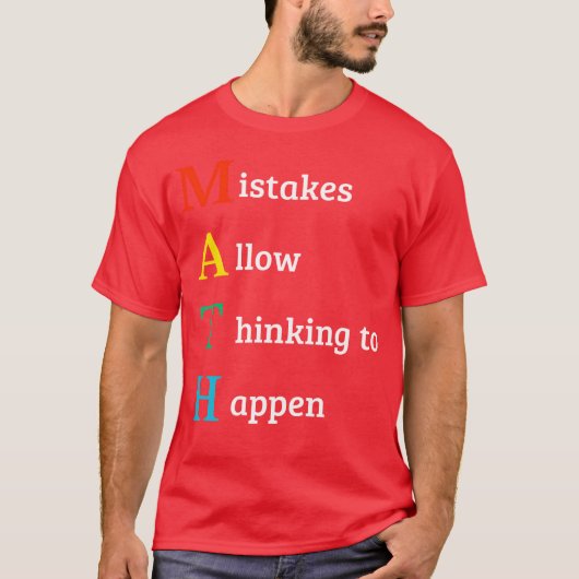 T-shirt Cadeau de citation de maths pour écolier (Devant)