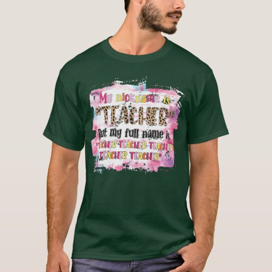 T-shirt Cadeau de citations d'enseignant (Devant)