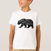 T-shirt Cadeau de combattants de drapeau (BJJ) de Jiu (Devant)