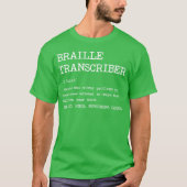 T-shirt Cadeau de conception de définition de transcripteu (Devant)