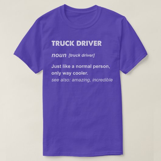 T-shirt Cadeau de conducteur de camion (Design devant)