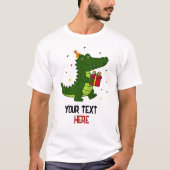 T-shirt Cadeau de crocodile mignon (Devant)
