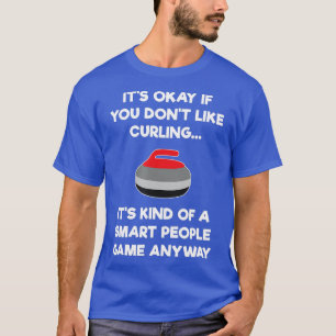 T-shirt Cadeau de curling - Joueur amusant Smart 2