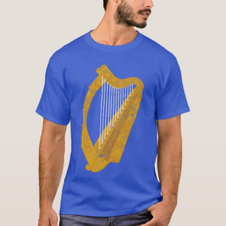 T-shirt Cadeau de design de drapeau de harpe irlandais à l