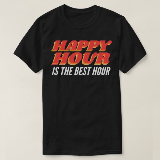 T-shirt Cadeau de Disque Jockey pour Happy hour (Design devant)