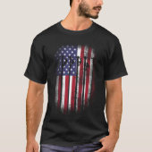 T-shirt Cadeau de drapeau américain de chemises de monteur (Devant)