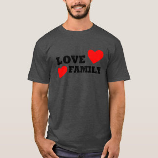 T-shirt cadeau de famille d'amour
