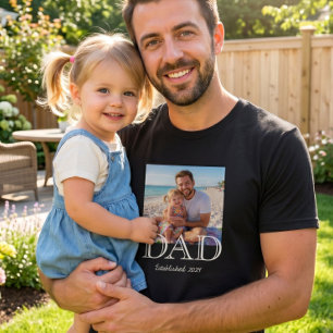 T-shirt Cadeau de fête des pères minimaliste photo du père