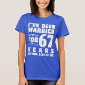 T-shirt Cadeau de fiançailles pour 67 ans de mariage (Devant)