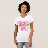 T-shirt Cadeau de Fisher de truite (Devant entier)