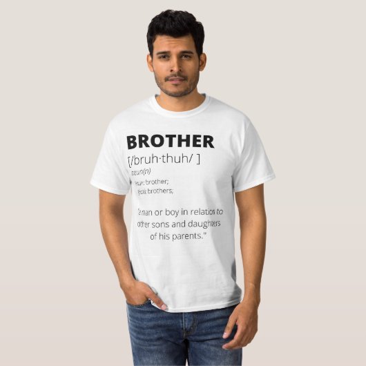 T-shirt cadeau de frère drôle pour frères (Devant entier)