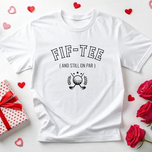T-shirt Cadeau de golf personnalisé 50e 60e 70e anniversai