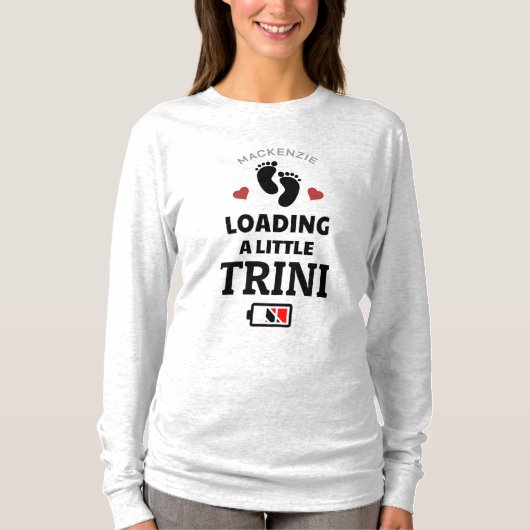 T-shirt Cadeau de grossesse pour un petit Trini (Devant)
