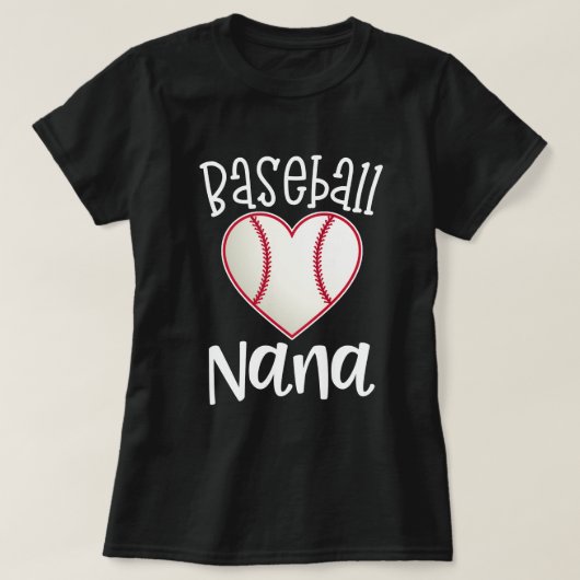 T-shirt Cadeau de jeu de baseball de la grand-maman des (Design devant)