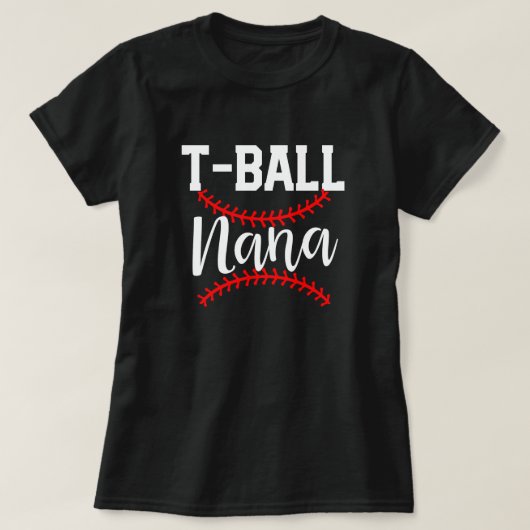 T-shirt Cadeau de jeu de grand-maman du base-ball des (Design devant)